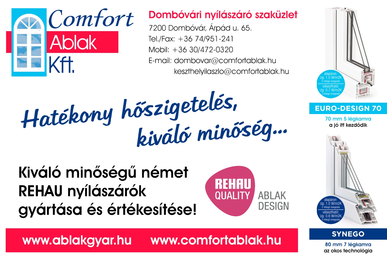 Comfort Ablak