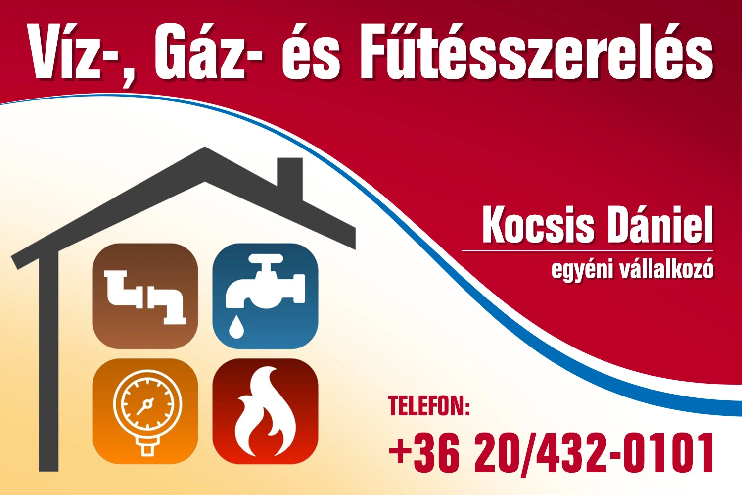 Víz-, gáz-, fűtésszerelés - Kocsis Dániel