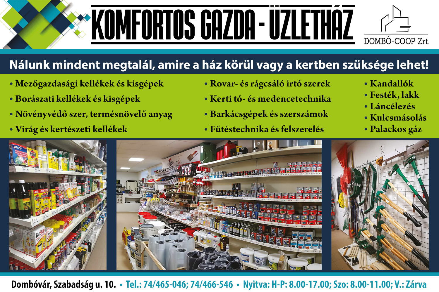 Komfortos Gazda Üzletház